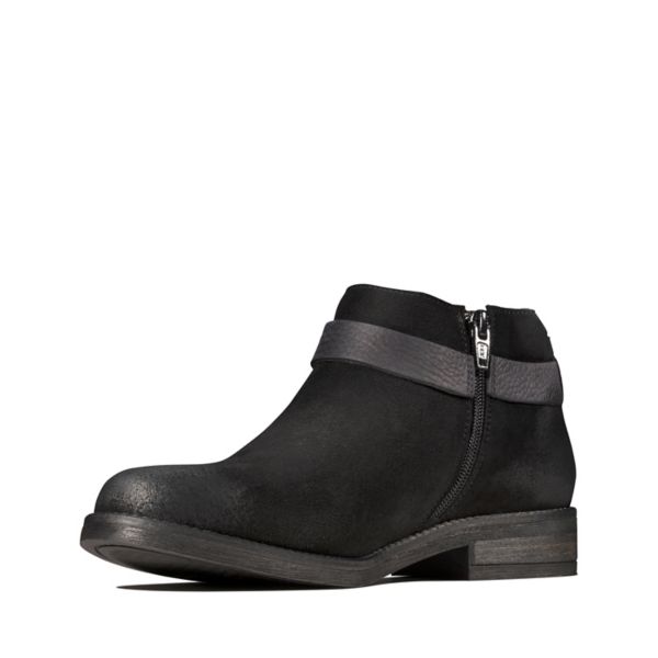 Clarks Womens Demi Tone Ankle Boots Black | UK-6917480